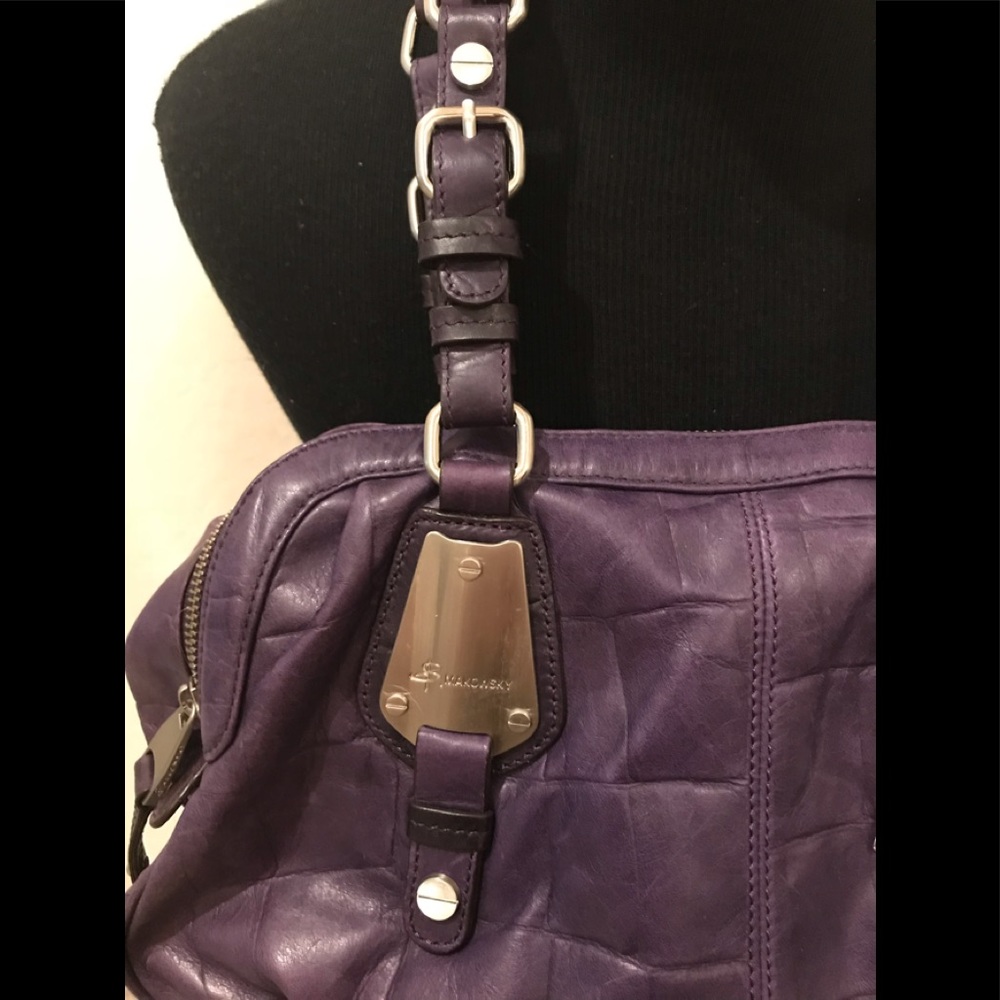 NWT B. MAKOWSKY PORTOFINO SATCHEL - Picture 2 of 8